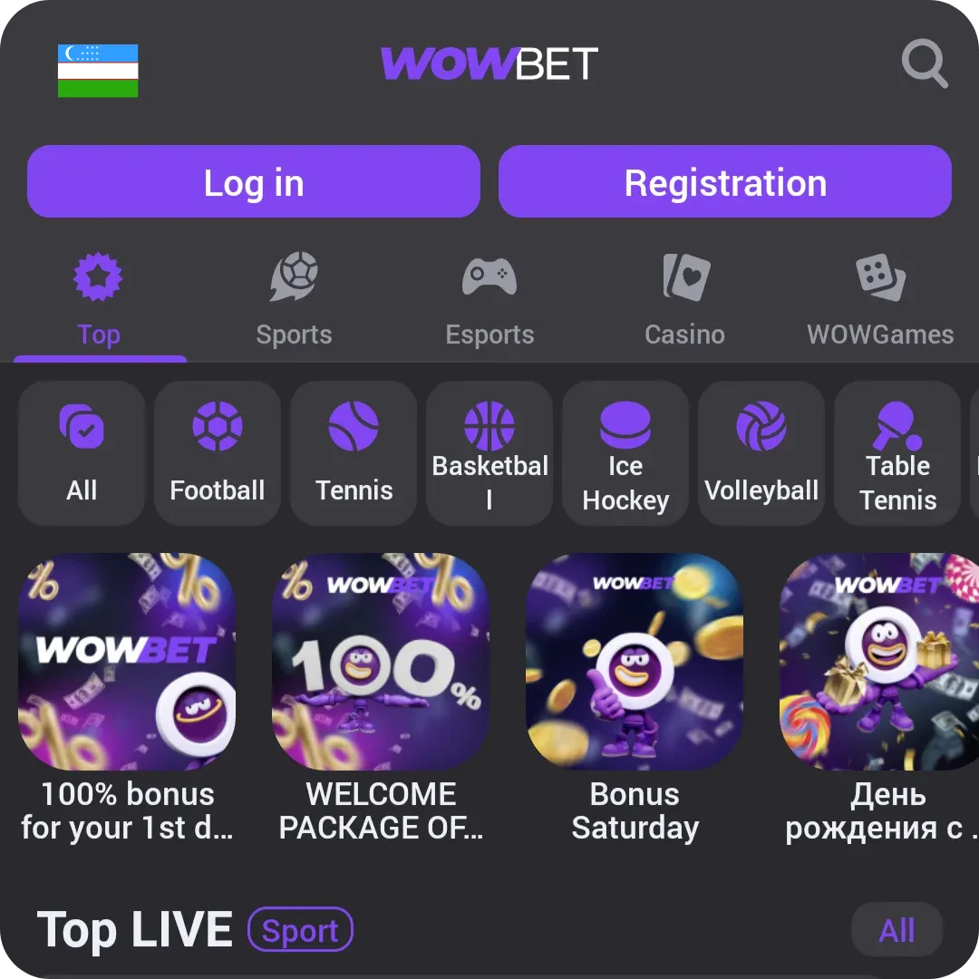 Wowbet apk для Мобильных Пользователей